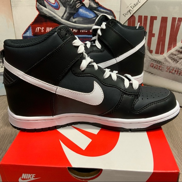 Nike Dunk High GS Venom Anthracite Black White 7.5 Women / 6Y DH9751-001 - Picture 3 of 9